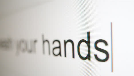 Extreme-Close-Up-Typing-How-to-Wash-Your-Hands-in-Google-Search-Bar