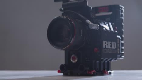 Low-Angle-Shot-Orbiting-Around-RED-Dragon-Cinema-Camera