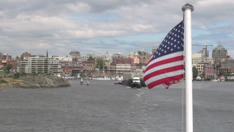 British-Columbia-Victoria-Harbor-with-American-flag