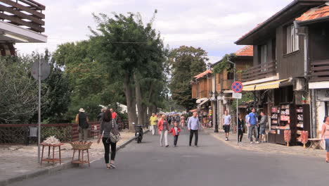 Nessebar-Bulgaria-street-with-pedestrians