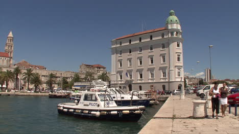 Split-Croatia-building-past-boats