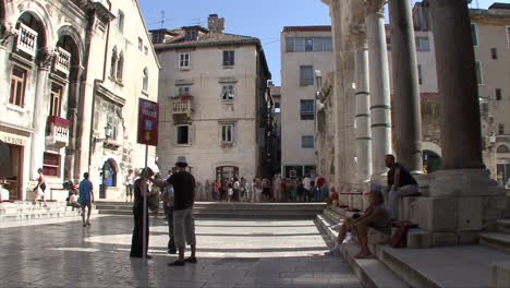 Split-Croatia-people-with-sign-inside-palace