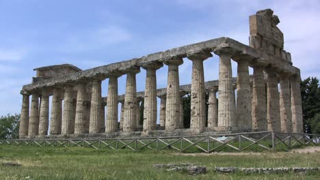 Italy-Paestum-Temple-of-Athena-side-view