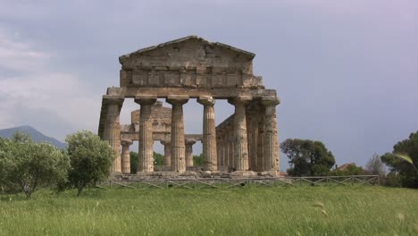 Italy-Paestum-Temple-of-Athena-view