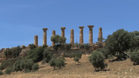 Italia-Sicilia-Agrigento-Ruinas-Templo-De-Heracles-Zoom-In