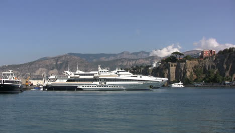 Italy-Sorrento-large-boat-in-harbor