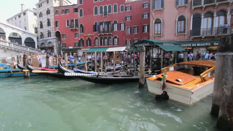 Venice-Italy-Grand-Canal-with-boats-docked