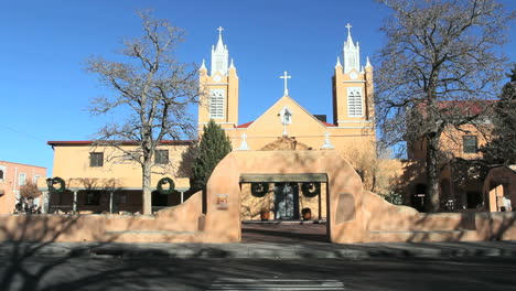 Ciudad-Vieja-De-Albuquerque,-Nuevo-México,-Iglesia