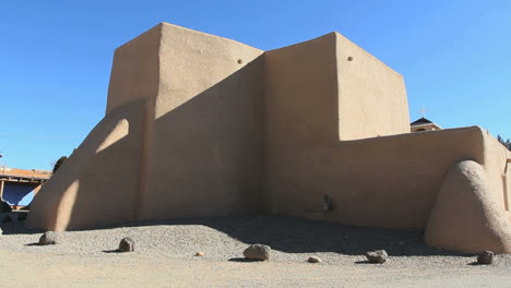 New-Mexico-Ranchos-De-Taos-Seite-Der-Kirche
