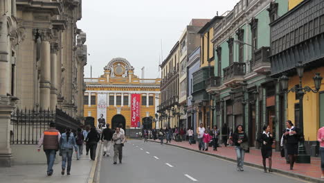 Lima-Peru-central-city-with-pedestrians