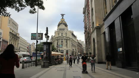 Madrid-Spain-downtown-street-buildings