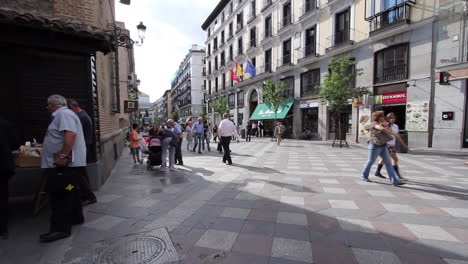 Madrid-Spain-scene-in-a-pedestrian-street