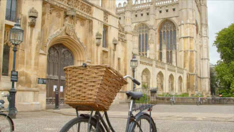 Low-Angle-Shot-Looking-at-Bicycle-Outside-Kings-College