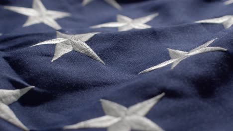Tracking-Close-Up-Shot-Passing-Over-American--Flag