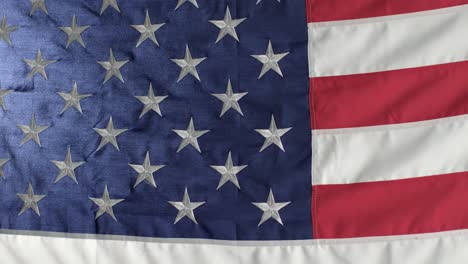 Medium-Shot-of-United-States-Flag-Swaying-In-Breeze