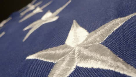 Sliding-Extreme-Close-Up-Shot-Passing-Over-the-United-States-of-America-Flag