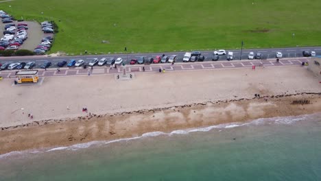 Disparo-De-Drone-Panorámica-En-Southsea-Beach