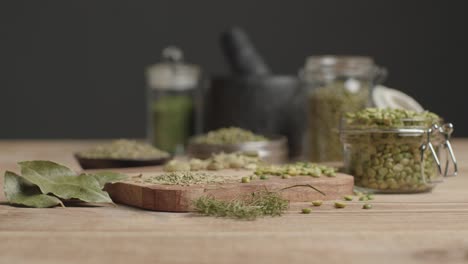 Slow-Tracking-In-Shot-to-Herbs-and-Grains
