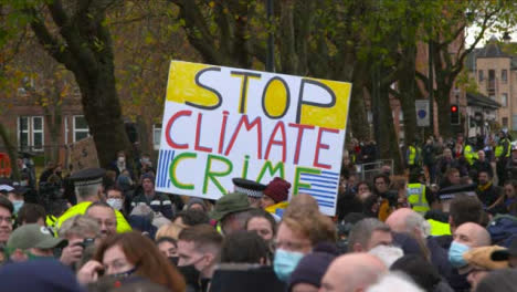 Large-Climate-Change-Sign-in-Crowd-at-COP-26-Protest