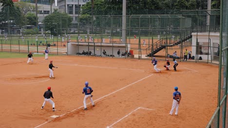 Tracking-Shot-of-a-Softball-Match-In-Jakarta