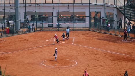 Long-Shot-of-a-Softball-Game-In-Jakarta