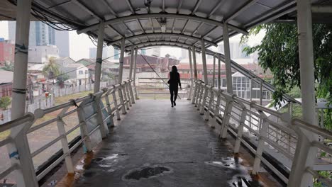 Foto-De-Seguimiento-Siguiendo-A-Una-Mujer-Caminando-Por-La-Pasarela-De-Yakarta
