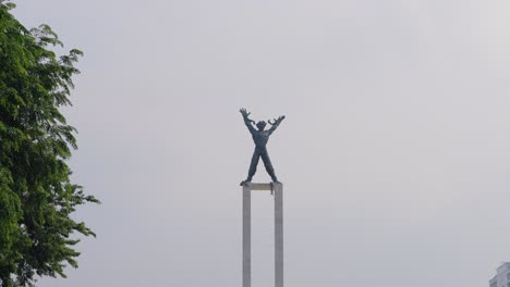 Long-Shot-of-the-Irian-Jaya-Liberation-Monument-In-Jakarta