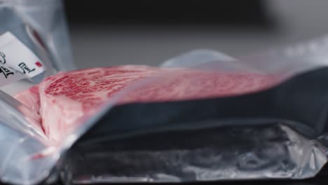 Close-Up-Shot-of-Japanese-Wagyu-Beef-Steak