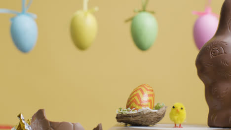 Tracking-Shot-of-Mixed-Easter-Themed-Confectionary