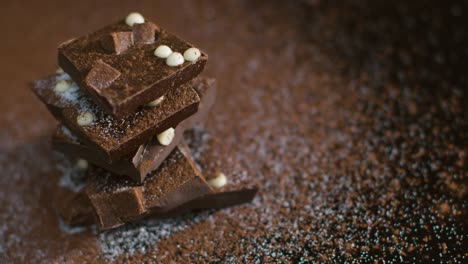 High-Angle-Shot-of-Rotating-Chunks-of-Premium-Chocolate