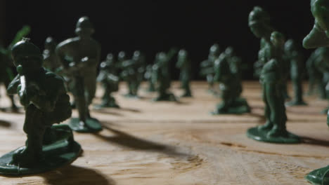 Tracking-Shot-of-Toy-Soldiers