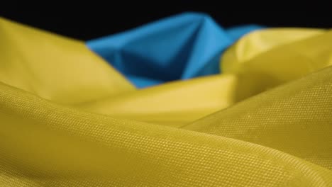 Tracking-Shot-of-a-Ruffled-Ukraine-Flag