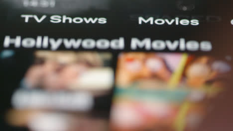 Extreme-Close-Up-Scrolling-on-Netflix-App-on-Phone