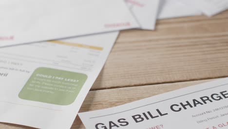 Close-Up-Of-UK-Gas-Bill-On-Table-With-Other-Utility-Bills