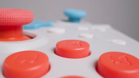 Macro-Close-Up-Video-Game-Controller-Buttons-Control-Joystick-Connected-9