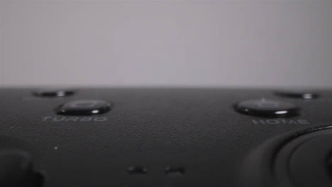 Macro-Close-Up-Video-Game-Controller-Buttons-Control-Joystick-Connected-12