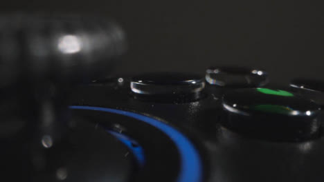 Macro-Close-Up-Video-Game-Controller-Buttons-Control-Joystick-Connected-17