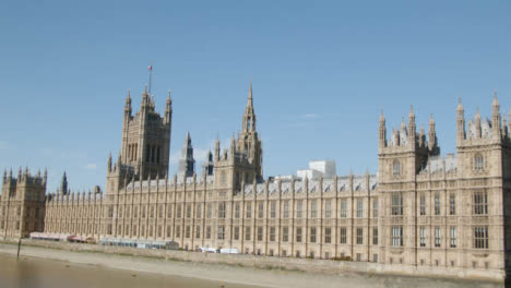Torre-Del-Reloj,-Big-Ben,-Casas-Del-Parlamento,-Visto,-De,-Puente-De-Westminster,-Londres,-Reino-Unido