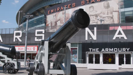 Canons-Outside-The-Emirates-Stadium-Home-Ground-Arsenal-Football-Club-London-1