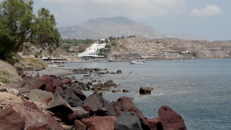 Griechenland-Santorini-Küstenblick