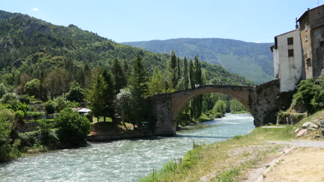 Spain-Pyrenees-Gerri-De-La-Sal-Bridge-On-The-Noguera-River
