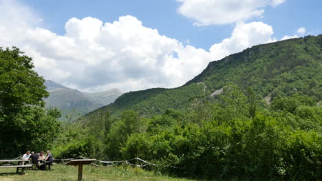 Spain-Pyrenees-Picnic-In-Mountain-Valley