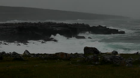 Ireland-County-Clare-Limestone-Coast-With-Big-Waves-Pan