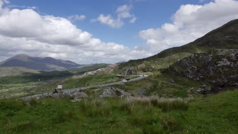 Ireland-County-Kerry-Mountain-Road-With-Cars