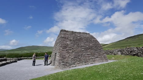 Ireland-Dingle-Gallarus-Oratory-With-Two-People