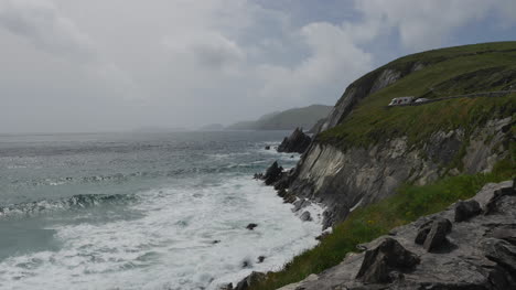Ireland-Dingle-Peninsula-Road-Above-Sea-Cliffs