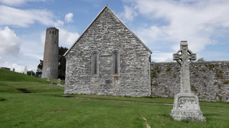Ireland-Clonmacnoise-Clouds-Drift-Above-Temple-Connor