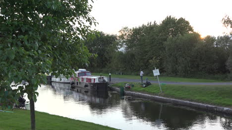 Ireland-Boats-On-A-Canal-In-Evening
