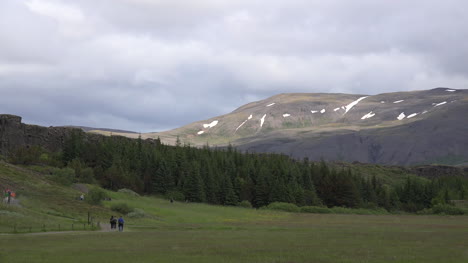 Iceland-Pingvellir-Mountain-View-With-Forest