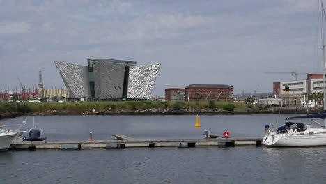 Northern-Ireland-Belfast-Harbour-Marina-With-Titanic-Museum-And-Buildings-Pan